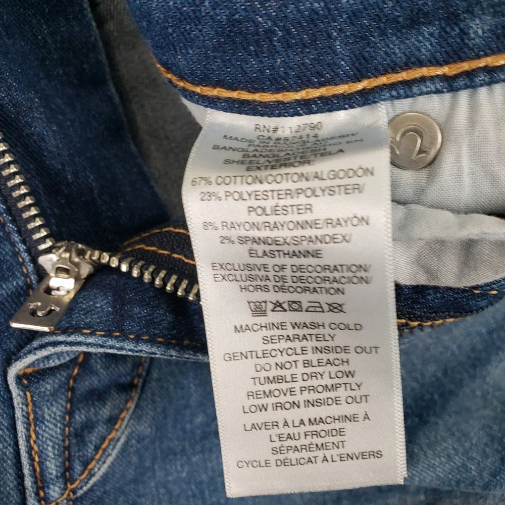 True Religion Rocco Moto Jeans Mens 36 Blue Relaxed Skinny Biker Streetwear